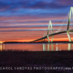 sunset Ravenel Bridge Charleston South Carolina