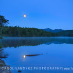 moonlight, Price Lake, blue hour, NC